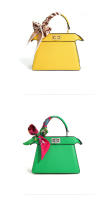 Bolso de hombro de piel auténtica con banda para el cuello para mujer, novedad de Primavera de 2025 - details 11