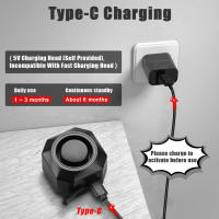 Awapow-alarma antirrobo para bicicleta con Control remoto, recargable por USB, 110dB, Detector con soporte - details 1