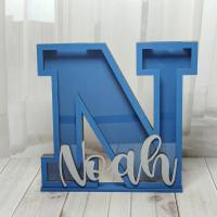 Hucha personalizada con alfabeto para niños y niñas, hucha duradera de madera ecológica, juguete educativo, 1 unidad - details 3