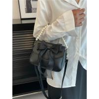 Glovento-Bolso Mini Cuadrado para Mujer |   Lazo y Perlas Elegantes |   Regalo San Valentín - details 12