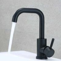 Grifo de lavabo de acero inoxidable 304, mezclador de lavado en frío y caliente, grúa con rotación de 360 ​​grados, grifos de fregadero, grifo de Palanca única para Baño - details 10
