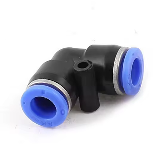 Accesorios de tubo de conector rápido para sistema de filtro de agua, codo de 5/16 pulgadas, 5 piezas - 1