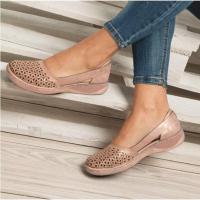 Sandalias planas con agujeros para mujer, zapatos sin cordones, informales, de verano - details 6