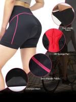 Pantalones Cortos de Ciclismo para Mujer - ONEO de Alta Elasticidad, Poliéster/Spandex Transpirable, No Transparente, Diseño de Bloques de Color con Almohadilla de Absorción de Impactos de Silicona 3D, Ideal para Montar al Aire Libre - details 5