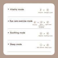 Masajeador de ojos tipo C 4D, masajeador de acupuntura, instrumento inteligente de vibración de Airbag para el cuidado de los ojos, gafas de masaje ocular, bolsa para fatiga y arrugas - details 11