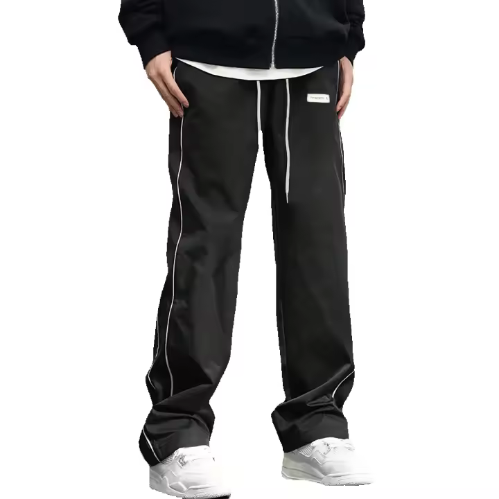 Pantalones Casuales de Talla Grande para Hombres Tela Composite de Poliéster Largo Completo - 1