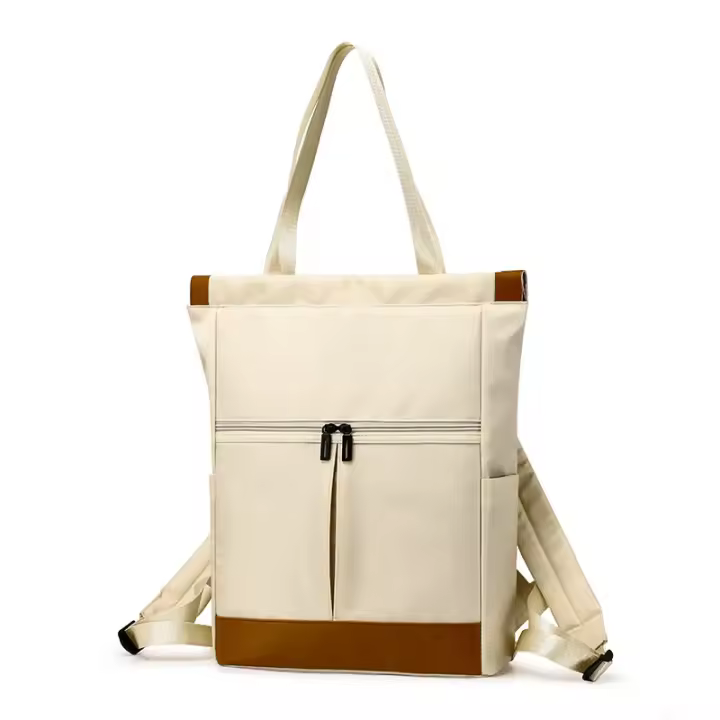 Mochila impermeable para ordenador portátil, de gran capacidad bolso de hombro, bolso de viaje portátil para mujer, Color de contraste - 1