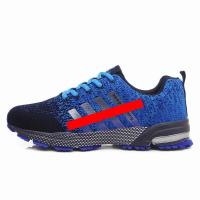 Zapatos deportivos de malla tejida con mosca transpirable para hombre de gran tamaño de primavera, zapatos para correr 8702 - details 1