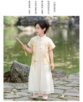 Conjunto Hanfu nacional para niños, Tang de verano para niños, nuevo estilo chino, Cheongsam para niñas y vestido de actuación para hermanos - details 18
