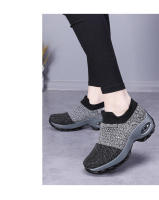 Zapatos para correr de marca para mujer, zapatos deportivos con cojín de aire, ligeros, cómodos, transpirables, zapatos para caminar, zapatillas sin cordones con plataforma - details 8