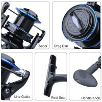 Sougayilang 13+1BB Fishing Reel 4.1:1 Gear Ratio Aluminum Ultralight Smooth Spinning Fishing Wheel Send Spare Line Spool - details 8
