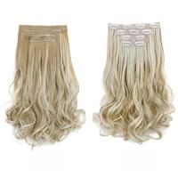 Extensiones de cabello con Clip de 12 pulgadas, 4 Uds., coletas, cabello ondulado corto y rizado sin costuras, postizos gruesos invisibles esponjosos ombré - details 3