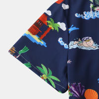 Camisa de manga corta para hombre, Camisa ajustada con estampado de flores fragmentadas, serie CS, primavera y verano, 2024 - details 55