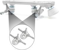 1 par de camiones triangulares para patines, piezas de accesorios de patinaje sobre ruedas de repuesto para placas de patines de doble acción - details 1