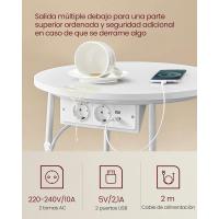 Mesa Lateral Redonda Moderna Espaciosa para Sala de Estar, Dormitorio, Mesita de Noche - details 39