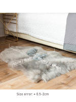 Alfombras de piel de oveja sintética Súper suaves y esponjosas, alfombra de felpa para dormitorio de alta densidad, piso, sofá, sala de estar, corredor - details 2