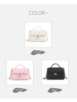 Bolso cuadrado pequeño de cadena de diamantes premium, bolso de mujer, nueva moda, bolso de mensajero de hombro versátil. - details 4