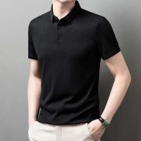 Nueva camisa Polo de color liso, combinada con un tejido vaquero informal de manga corta, cómodo y transpirable, adecuado para el verano - details 23