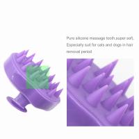 Cepillo de Baño de Silicona Suave para Mascotas Cepillo de Masaje de Spa para Perros y Gatos - details 1