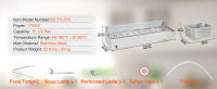 Calentador de alimentos comercial SucceBuy: acero inoxidable, temperatura ajustable - details 8