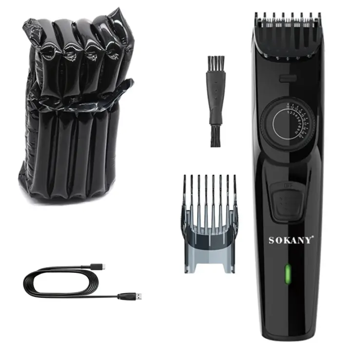 Recortador de pelo y barba eléctrico ajustable para hombres, cortadora de pelo profesional para el hogar, máquina de corte de pelo con borde de cabeza - 1