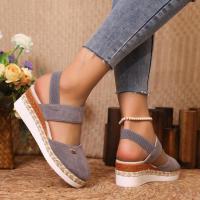 Sandalias de verano de moda con tacón de cuña para mujer - details 5