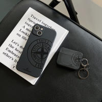 Funda de auriculares con patrón cruzado para Airpods Pro 2 Airpods 3 2 1, funda de auriculares de silicona suave negra - details 6