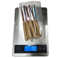 Agujas de Crochet de Mano para Costura Kit de 9 Piezas con Mango de Madera y Agujas de Aluminio para Tejer y Brujar Herramientas de Costura Pelucas y Accesorios - details 4