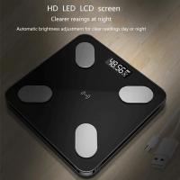 AYEVIN-báscula de grasa corporal con Bluetooth, balanza electrónica inteligente, Led, Digital, para baño, Analizador de composición corporal - details 5