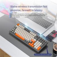 Teclado mecánico de 100 teclas, 2,4G, Bluetooth, estructura de junta de teclado inalámbrico - details 2