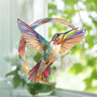 Atrapasoles de colibrí, adorno colgante de ventana colorido, Ideas de decoración acrílica para el hogar - details 4