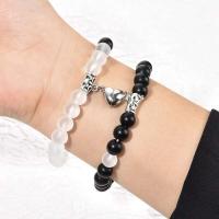 2 pulseras magnéticas de amistad de amor para parejas a juego, joyería de cumpleaños para mujeres y niñas - details 6