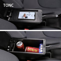 Reposabrazos para TOYOTA Yaris Vitz, accesorios de coche, piezas interiores, detalles, caja de almacenamiento, piezas de reacondicionamiento - details 3