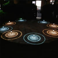 Luz de Jardín Solar RXUNS 4pc Luz de Sombras de Circulo Iluminación Solar al Aire Libre Impermeable - details 8