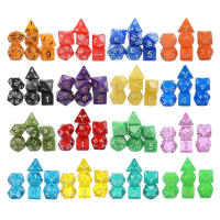 Sets de Dados DND 10 X 7 Polyhedral Dados (70pcs) Bolsa de Cordón Grande - details 4