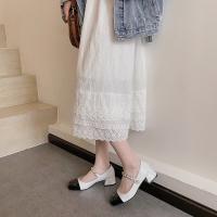 Zapatos Mary Jane Retro 2025 Estilo Pequeño Nuevo con Tacones Gruesos de Cuero para Mujeres - details 8