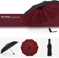 Paraguas inverso completamente automático, paraguas Manual de regalo reflectante para vehículo de negocios plegable grande a prueba de viento para hombres y mujeres - details 32