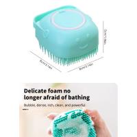 Cepillo de Baño para Mascotas de Silicona Suave Masajeador de Limpieza para Perros y Gatos - details 3
