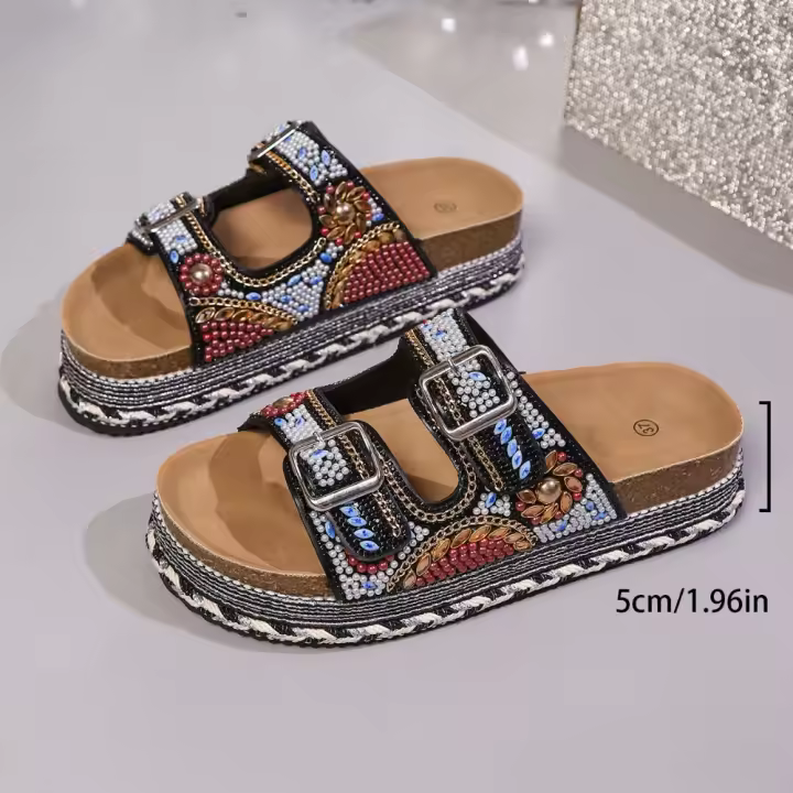 2025 verano nuevo Zapatos de mujer de verano zapatillas de moda sandalias zapatos casuales de mujer. - 1