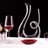 Botella de vino tinto Swan de 1700ml, olla de fiesta de bar soplada a mano, juego inflable de champán de cristal de moda sin plomo - details 7
