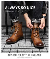 Botas de cuero de felpa para hombre, botines impermeables, estilo italiano, Chelsea, alta calidad - details 5