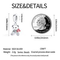 Munchkin-Colgante de Plata de Ley 925 para mujer, pulsera con cuentas de color rosa, serie Sweetheart, novedad de 2024 - details 3