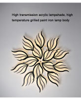 LEFAN-lámpara de techo con flores, luz Led moderna para habitación, dormitorio, comedor y sala de estar, 115CM - details 2