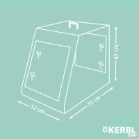 KERBL PET Jaula para Transporte, Plegable, Negro, 76 x 54 x 64 cm, 2 Puertas - details 6