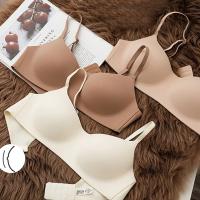 Sujetador sin costuras para mujer, Bralette, sujetadores de pecho pequeño inalámbrico, sujetador acolchado sólido, Top de tubo, ropa interior íntima de realce para adolescente - details 7