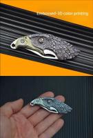 Cuchillo Plegable De Bolsillo Con Llavero Multifuncional Para Caza Y Camping Regalo Para Padre Acero Inoxidable Fijación De Mango - details 3
