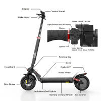 IScooter ix4-patinete eléctrico plegable para adultos, patinete eléctrico de 45 KM/H, patinete eléctrico de 800W, patinete de 48V y 15Ah - details 17