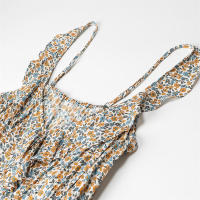 Vestido Bohemio de Verano 2025 para Mujer Sin Mangas Cuello en V Adorno Grande - details 5