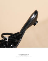 Zapatos planos de lentejuelas plateadas con punta puntiaguda Xiaoxiangfeng - details 6