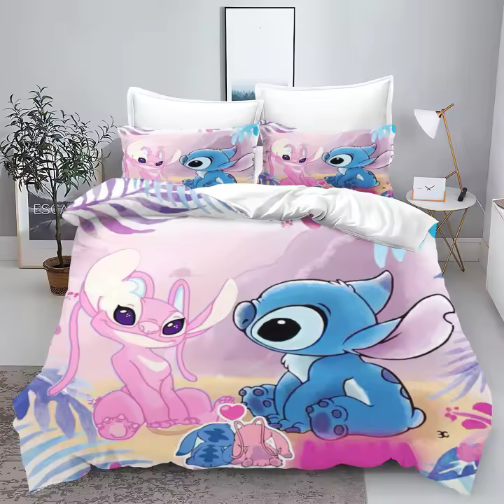Juego de Ropa de Cama Estampada de Dibujos Animados para Niños Tamaño Rey 100% Algodón - 1
